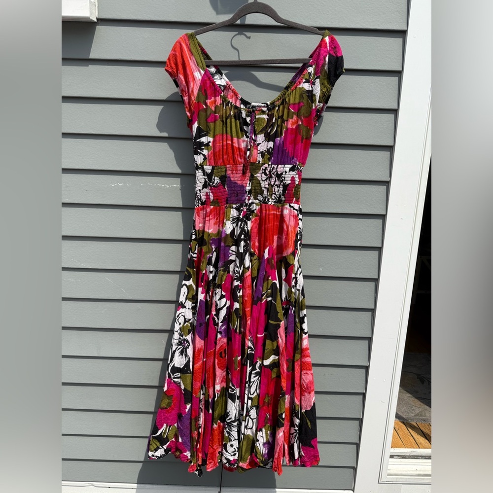 Bright boho sundress